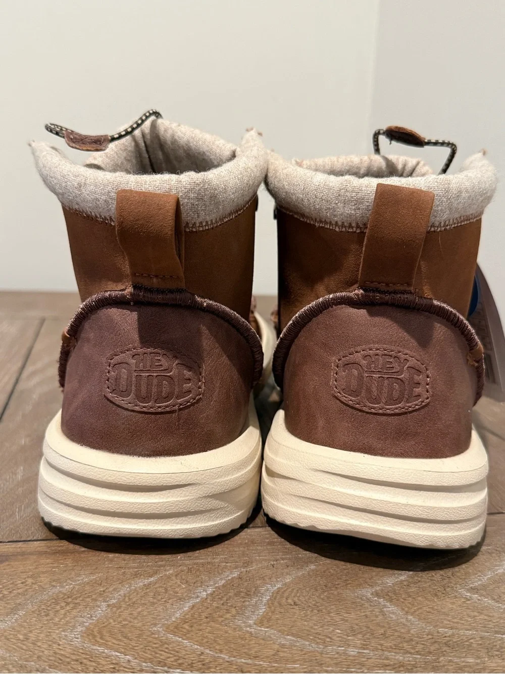NWT Hey Dude Boots Mens Size 14 Bradley Classic Tumbled Chukka Cognac 44327-2JZ